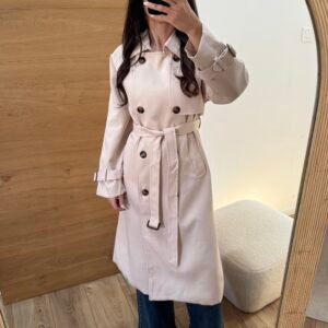 Apache - Trench long ceinturé Beige