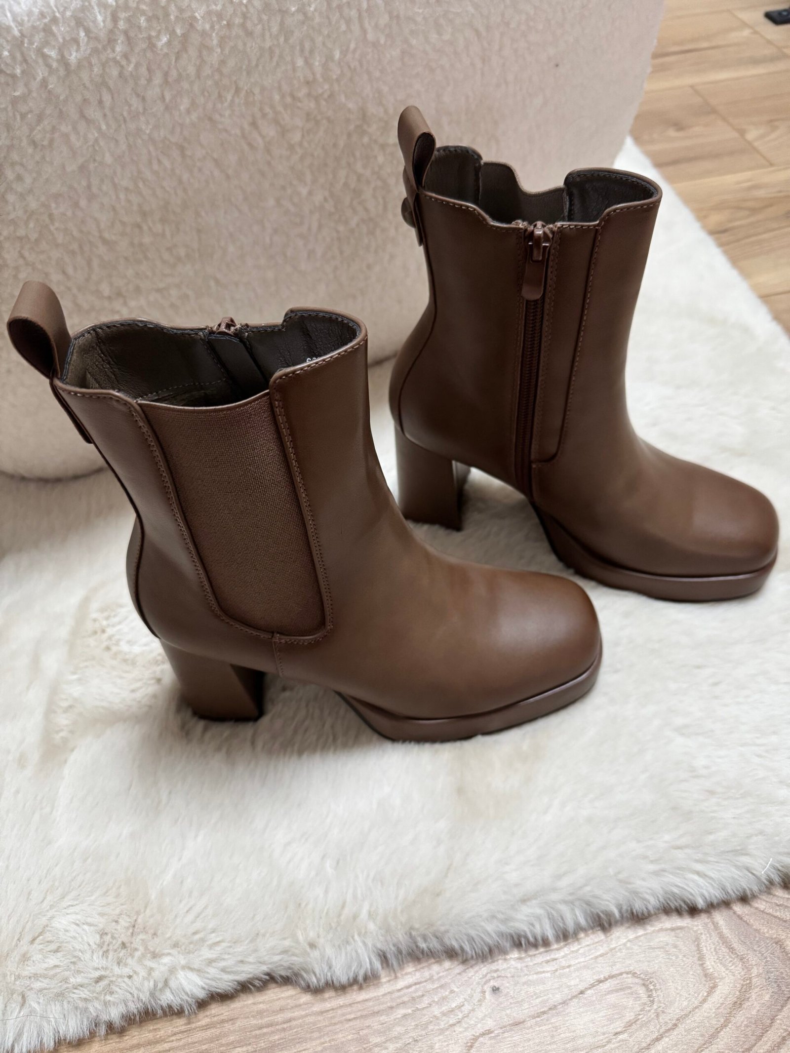 Séléné - Bottines à talons Marron – Image 3